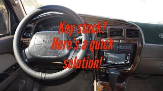 QUICK SOLUTION FOR STUCK TOYOTA KEY IN IGNITION