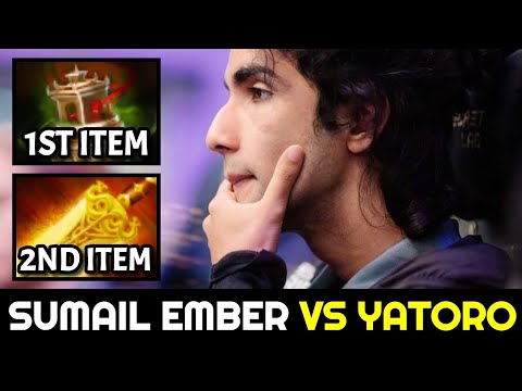 SUMAIL vs YATORO — Mid Ember Spirit with Fast Radiance Situational Build Dota 2