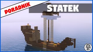 Minecraft -  Jak Zrobić Mały Ładny Użytkowy Statek
