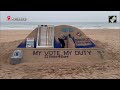 Phase 2 Voting | Sudarsan Pattnaiks My Vote, My Duty Sand Sculpture Raises Awareness About Voting - Video
