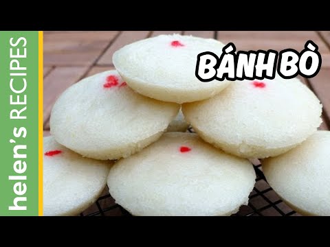 Bánh bò - Vietnamese Steamed Rice Cake (Cow cake) | Helen's Recipes