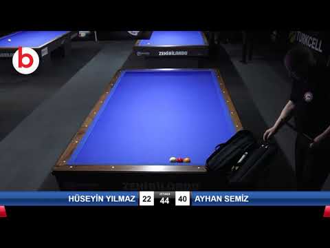 HÜSEYİN YILMAZ & AYHAN SEMİZ Bilardo Maçı - 2019 YÜKSELME LİGİ-FİNAL 1/4