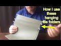 How I use these Hanging File Folders