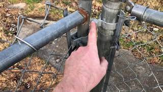 How To Easily Adjust A Chain Link Chainlink Fence Gate How To Fix A Gate In Less Than 10 Minutes