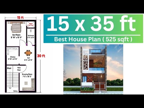 15x30 House Plan 15 x 30 Ghar Ka Naksha Small House Plans Design 450 sq ft house Plans