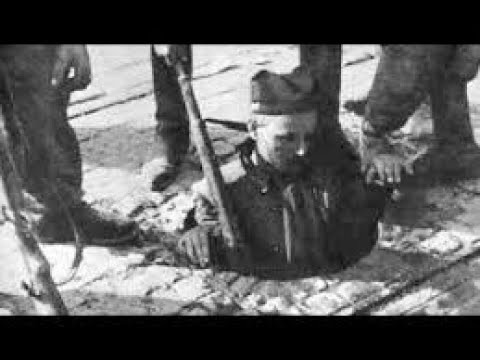 Execution of  Head SS Soldier of Nazi Frankenstein Josef Blosche shot in head