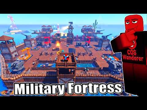 I Built a Massive Military Fortress in 100 Days At Sea