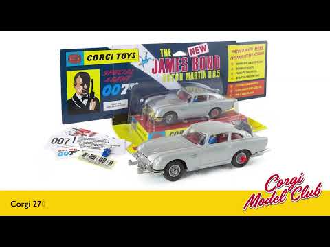 Corgi Model Club's 270 James Bond's Aston Martin DB5 Silver Grille Edition Production Video