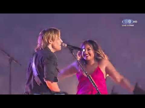Keith Urban & Jessica Mauboy - The Fighter (Live NRL GF 2016)