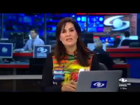 vanessa de la torre sale al aire con coca de almorzar en noticias caracol