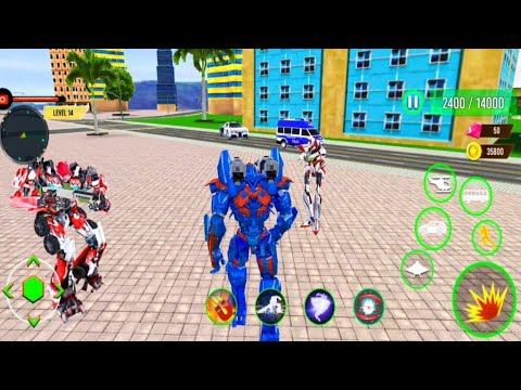 Bus Robot Car Transform War - Spaceship Robot Game (Android Gameplay)