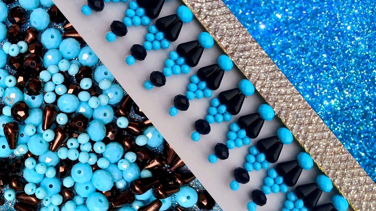 Shine at parties with this fringe embroidery design (using only four materials)!#DIY🩵