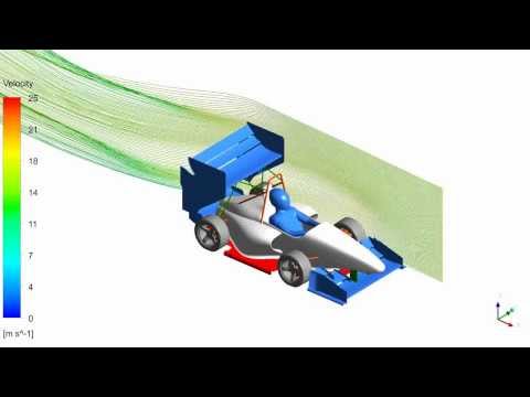 WUTracing aero concept - streamlines