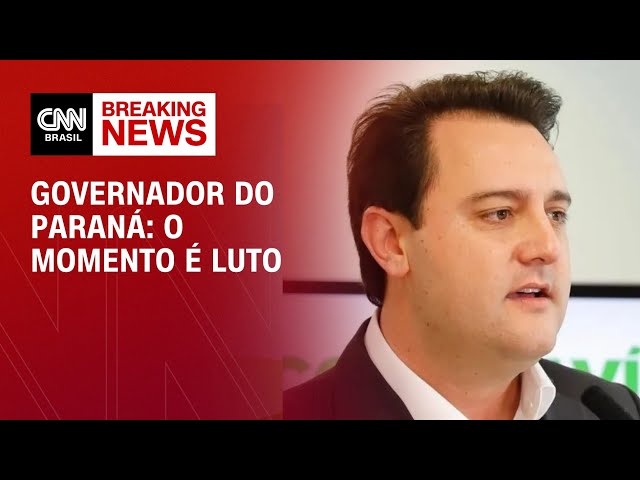Governador do Paraná: O momento é luto | BASTIDORES CNN