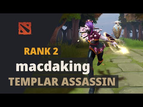 macdaking (Rank 2) plays Templar Assassin Dota 2 Full Game
