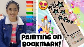 Mini Vlog 99 - Painting on Bookmark!🎀🤩 | Riya's Amazing World