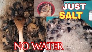 BEST WAY TO CLEAN SNAILS (REMOVE SLIME) no lime or lemon, /Ghana girl