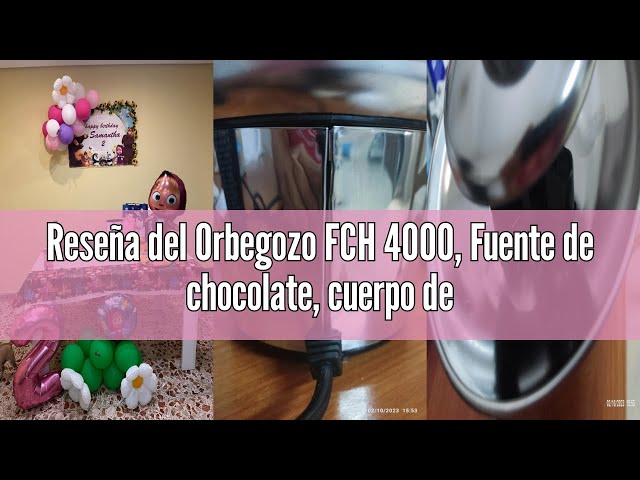 Vídeo relacionado con Orbegozo FCH 4000, Fuente de chocolate, cuerpo de acero inoxidable, 3 pisos, base antideslizante, 32 W, función mantenimiento calor,base antideslizante