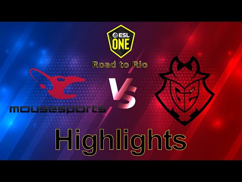 Mouz VS G2 Highlights 3 Maps Vertigo Train Dust2 ESL One Road to Rio