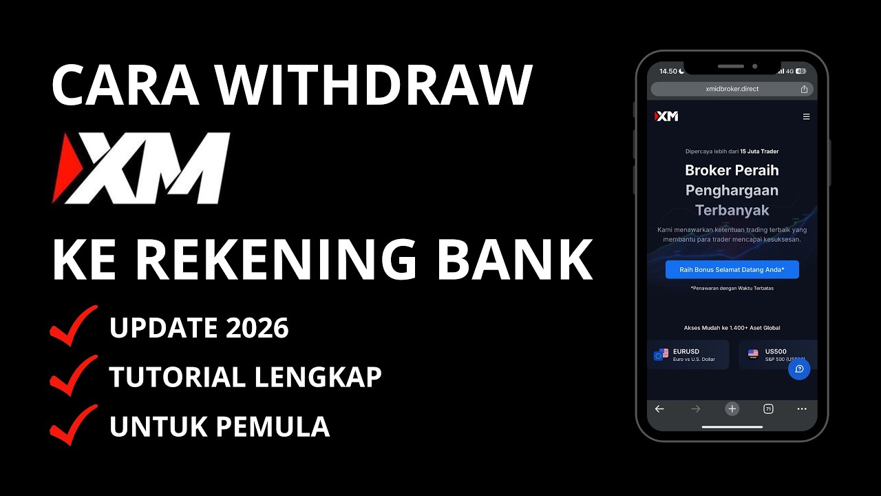Cara WD di Broker XM 2026 | Tarik Dana ke Bank Lokal Step by Step