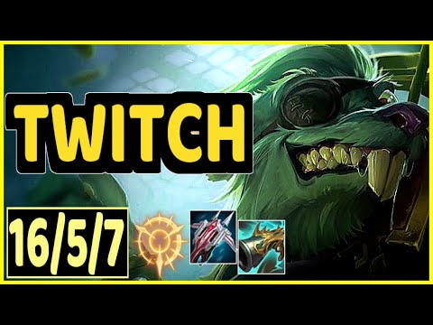 TWITCH VS KAI'SA - 16/5/7 KDA ADC GAMEPLAY