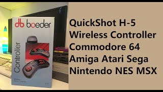 QuickShot H-5 Wireless Controller for Commodore 64 Amiga Atari Sega Nintendo NES Review