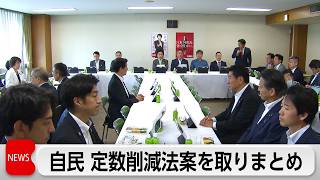 自民党　衆院定数削減法案取りまとめ　今国会に日本維新の会と共同で法案提出・成立目指す