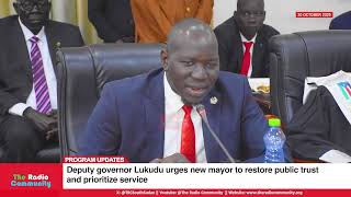 Deputy governor Lukudu urges new mayor to restore public trust and prioritize service