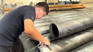 340 mm × 22 mm ASTM A106 Grade B Seamless Steel Tubing Outside Diameter Inspection Before Shipment