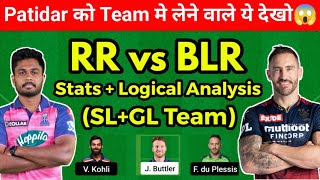 RR vs RCB IPL Match Fantasy Preview