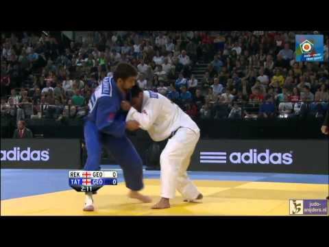 Judo 2014 European Championships Montpellier: Rekhviashvili (GEO) - Tatalashvili (GEO) [-73kg] rep