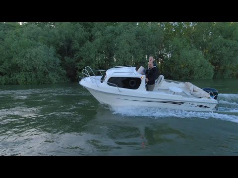 Barca SafterMarin 500 CABIN cu motor Parsun F40 PRO | Pe Dunare la Macin !