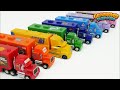 Disney Cars Toy Trucks Color Learning Video For Kids