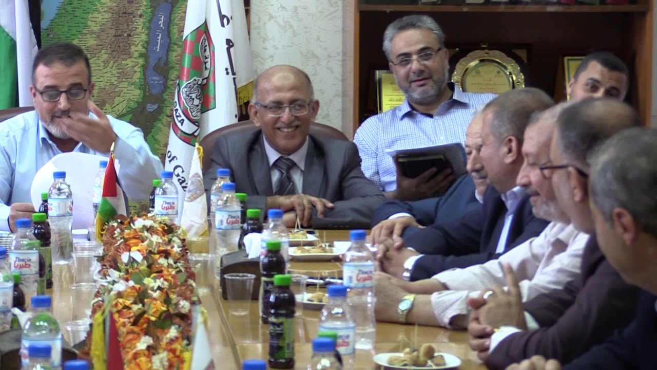 تسليم واستلام المجلس البلدي الجديد لمدينة غزة