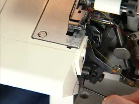 8. 3-Faden-Overlocknaht - Einstellung für Rollsaum - SINGER 14 SH 654 Overlock