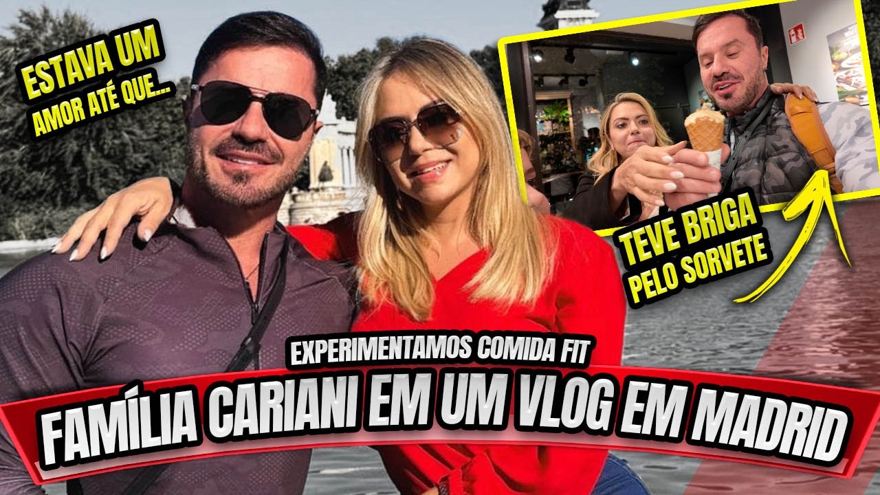 PROCURANDO COMIDA SAUDÁVEL EM MADRID - MAS A BRIGA FOI PELO SORVETE - VLOG DA FAMÍLIA CARIANI