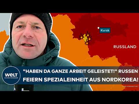 PUTINS KRIEG: "Haben da ganze Arbeit geleistet!" Russen feiern Spezialeinheit aus Nordkorea