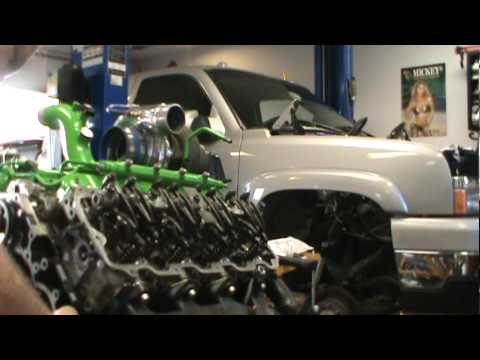 Duramax motor powder coating