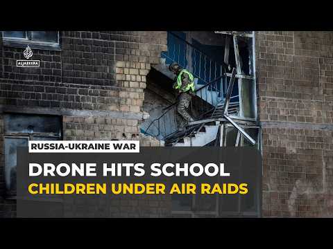 Russian drone hits Kyiv school minutes after children reach shelter