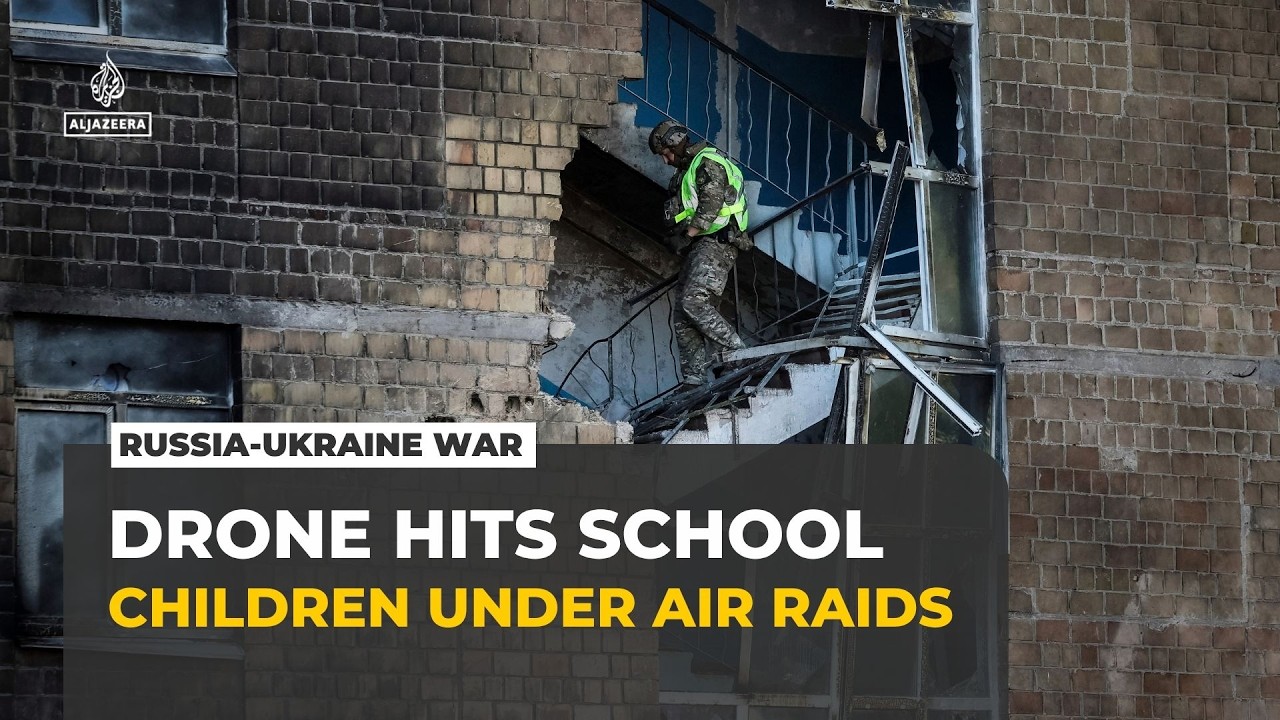 Russian drone hits Kyiv school minutes after children reach shelter