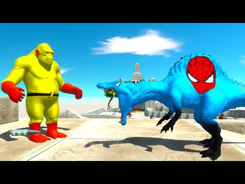 SAITAMA GORO SMASH DINOSAURS - Animal Revolt Battle Simulator