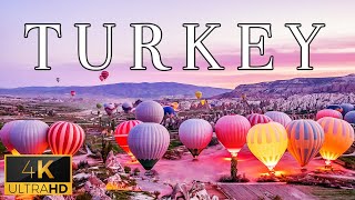 FLYING OVER TURKEY (4K UHD) - Soft Piano Music With Stunning Beautiful