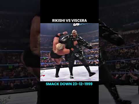 Rikishi vs Viscera Match in Smackdown 23-12-1999 #wwe #wwewrestler