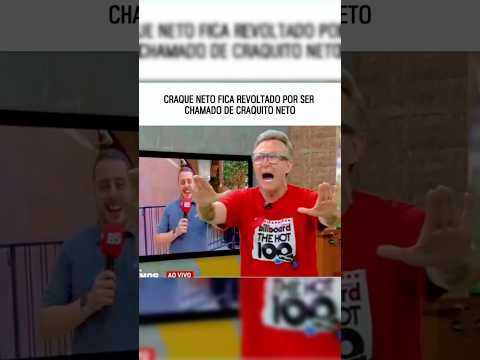 O DIA QUE O JORNALISTA CHAMOU O NETO DE CRAQUITO AO VIVO!🤣 #shortsviral #soccer #futebol