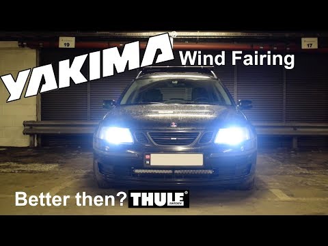 Yakima Wind Fairing On My Saab Roof Rack - Better Then Thule?