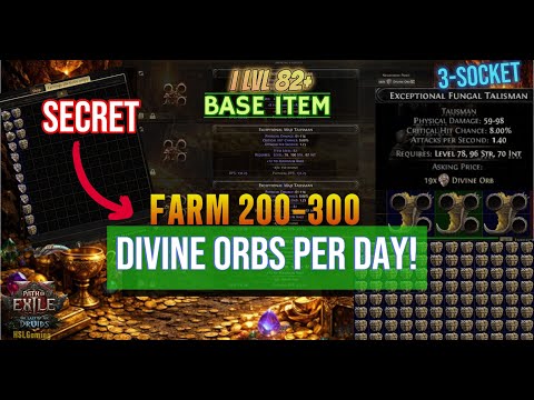 How I Farm 200–300 Divine Orbs Per Day (ilvl 82+ Base Items Strategy)#poe2 #pathofexile