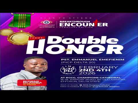 Breakthrough Encounter || Feb. Edition || Double Honor - Grand Finale/Anointing Service. 04/02/2026