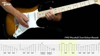 Download lagu Easy Canon Rock Guitar(Short version)Lesson With Tab (Slow tempo) mp3