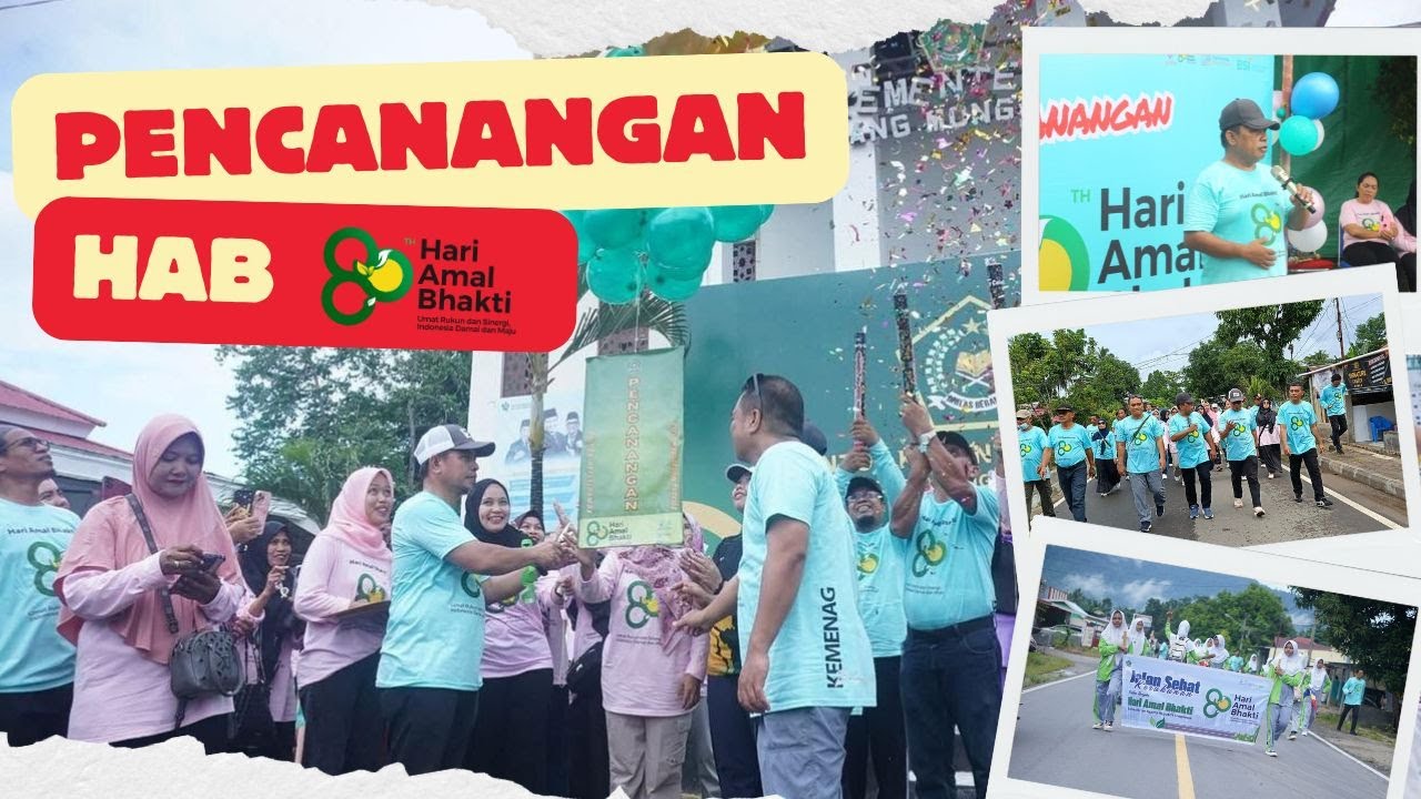 Meriah !!! Pencanangan HAB Kemenag RI Ke 80 di Kemenag Boltara
