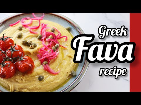 Greek fava recipe | Vegan pea dip, light and delicious!